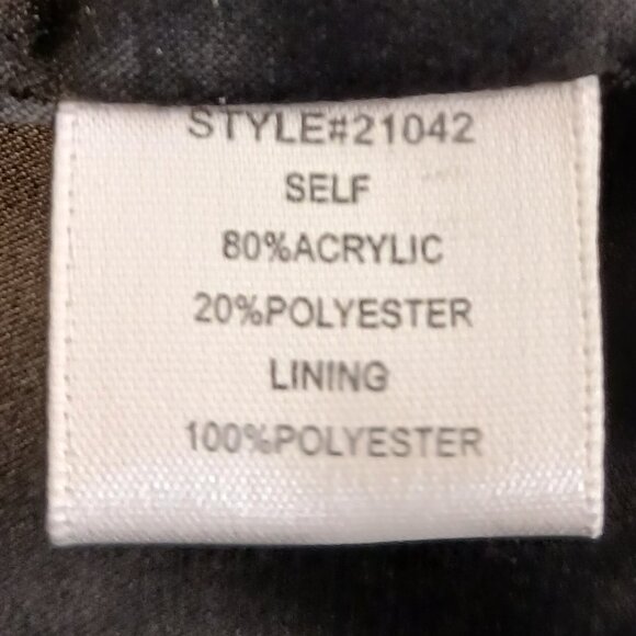 Skies Are Blue, Black Faux Fur Vest, Size Medium, Chic, Glamourous, Luxe, Resort - Picture 11 of 12